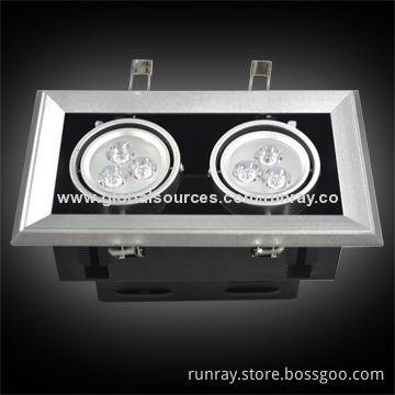 6W LED Cabinet Light, AC85-265V Epistar/Bridgelux Chip 90-110lm/W, 72-hour Aging Time CE ISO9001